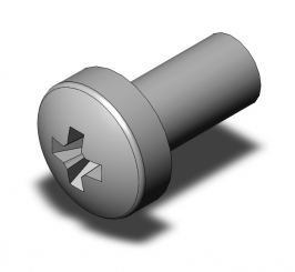 Raised cheese head screws M3x6 DIN985 r 