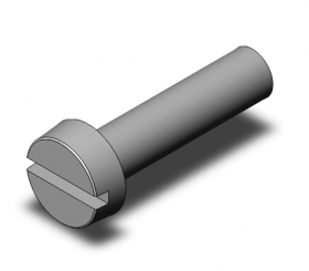 Slotted cheese head screw M4x5 DIN84 r 