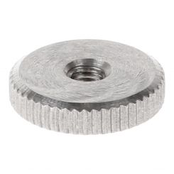 Flat knurled nut M4 DIN467 R 