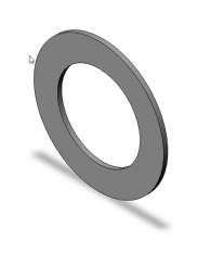 Shim ring 6x12x1 DIN988 A2 