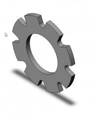 Toothead lock washer A 3,2 DIN6797 r 