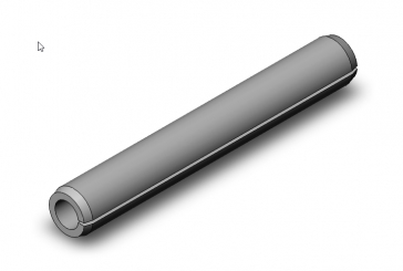 Spring-type straight pin 4x20 DIN1481 r 