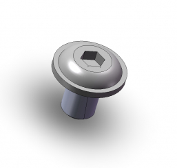 Button head socket screw w flange M4x6 