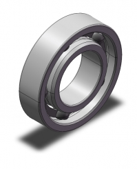 Deep groove ball bear. UL 816 8/16x4 