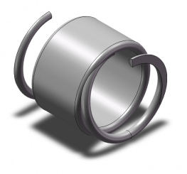 Pressure spring 0,9x9,5x35 