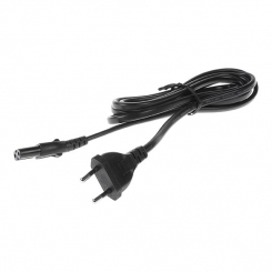 Euro-Netzkabel mit Doppelnutkupplung 