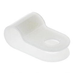 Strain relief clip PVC 5mm 