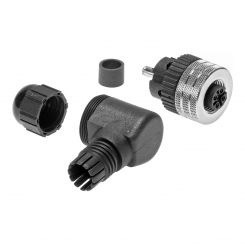 MOL.Connector M12 female 5p 90° 